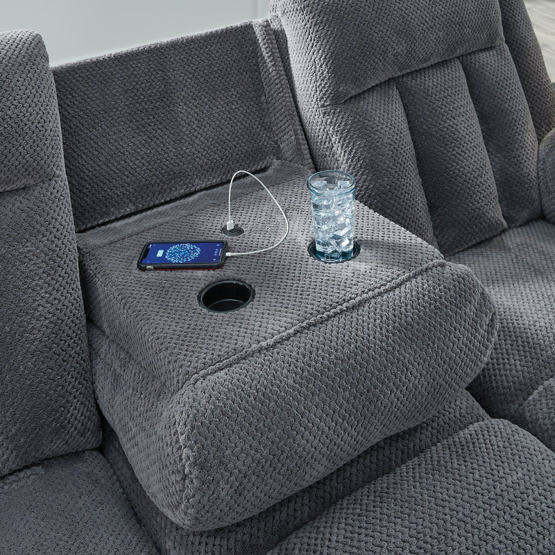 Observation Power Reclining Sofa with Drop Down Table - Jay's Mattress Plus (NY)