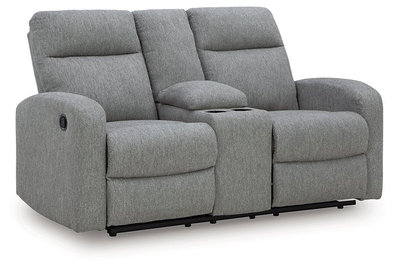 Gauntlet Reclining Loveseat with Console - Jay's Mattress Plus (NY)