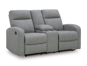Gauntlet Reclining Loveseat with Console - Jay's Mattress Plus (NY)