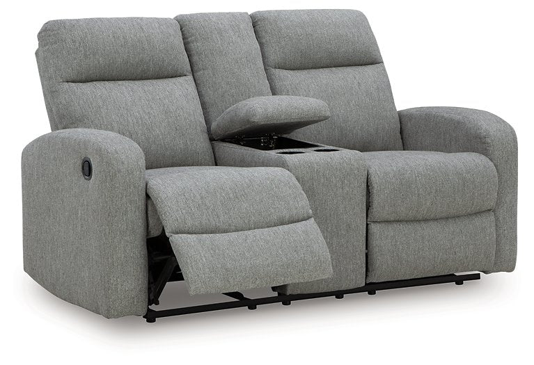 Gauntlet Reclining Loveseat with Console - Jay's Mattress Plus (NY)
