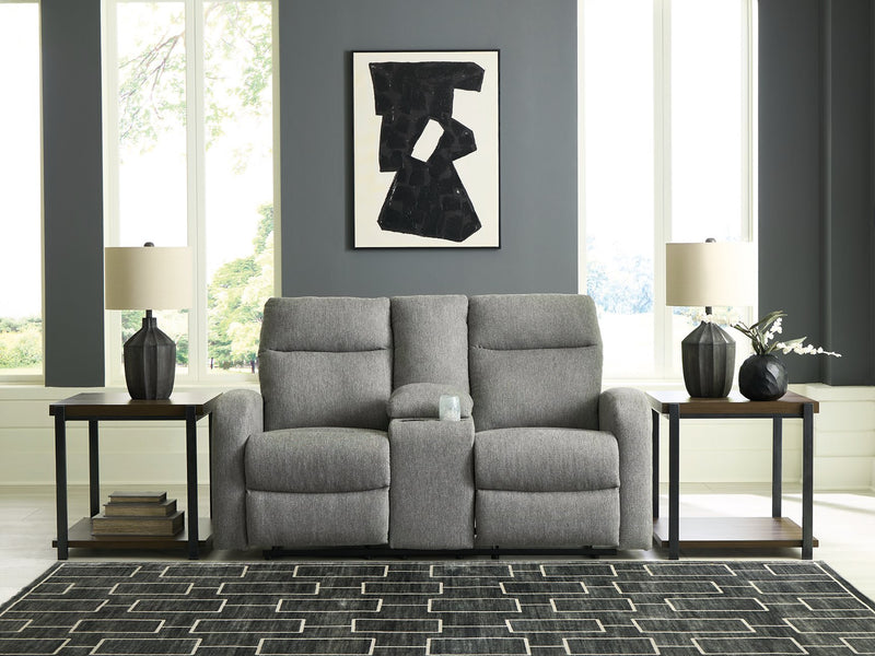 Gauntlet Reclining Loveseat with Console - Jay's Mattress Plus (NY)