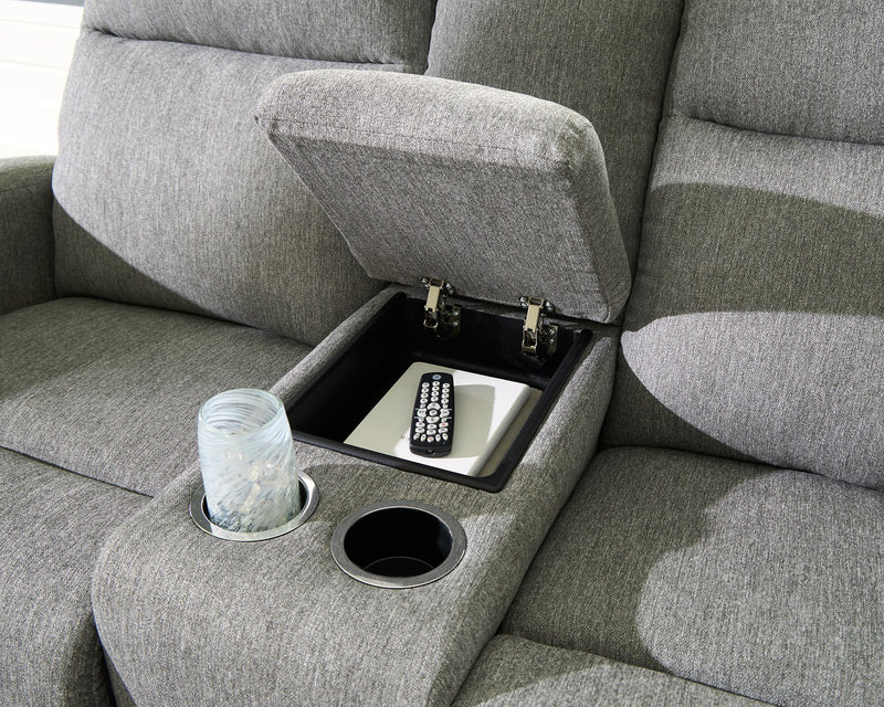 Gauntlet Reclining Loveseat with Console - Jay's Mattress Plus (NY)