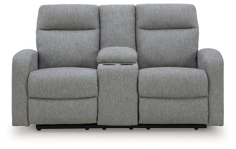 Gauntlet Reclining Loveseat with Console - Jay's Mattress Plus (NY)