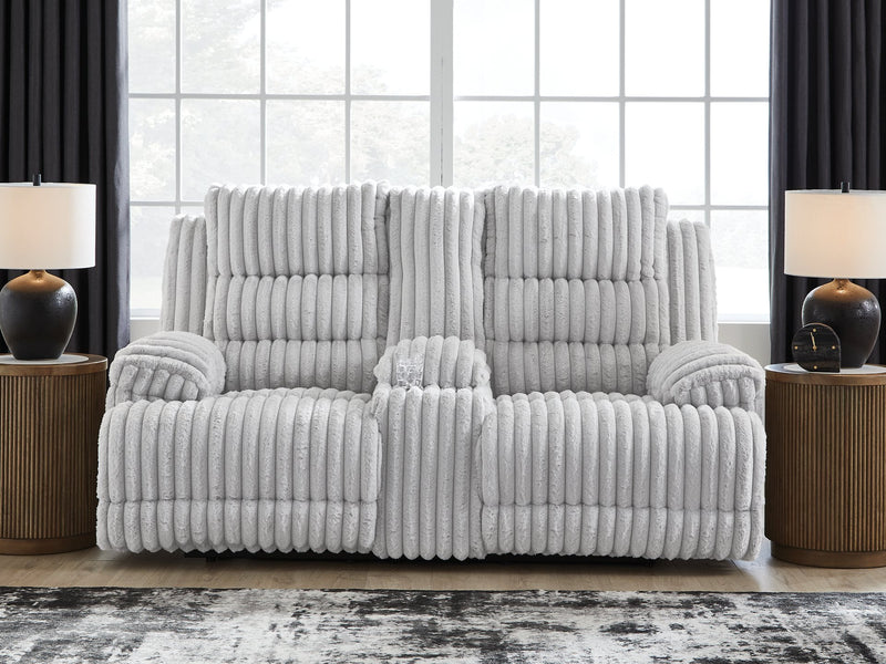 Rhines Falls Power Reclining Loveseat with Console - Jay's Mattress Plus (NY)