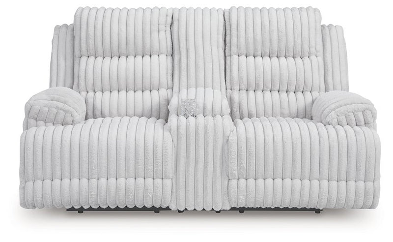 Rhines Falls Power Reclining Loveseat with Console - Jay's Mattress Plus (NY)