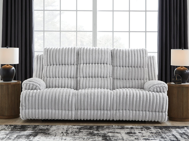 Rhines Falls Power Reclining Sofa with Drop Down Table - Jay's Mattress Plus (NY)