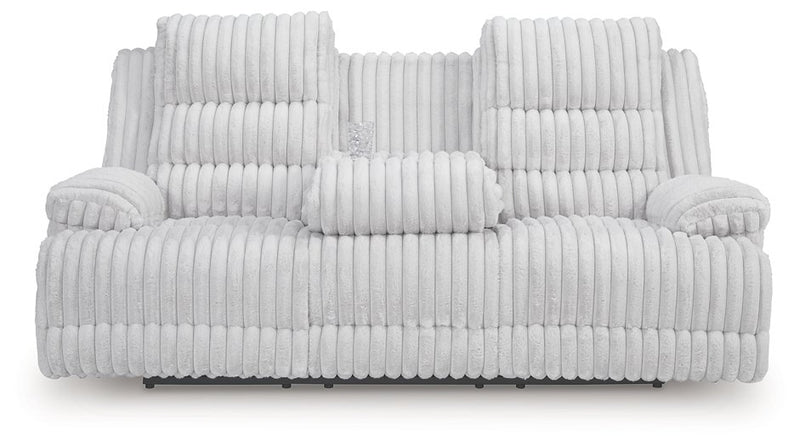 Rhines Falls Power Reclining Sofa with Drop Down Table - Jay's Mattress Plus (NY)