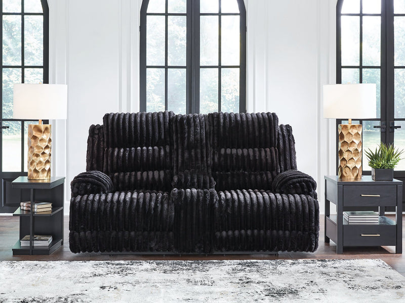 Rhine Falls Reclining Loveseat with Console - Jay's Mattress Plus (NY)