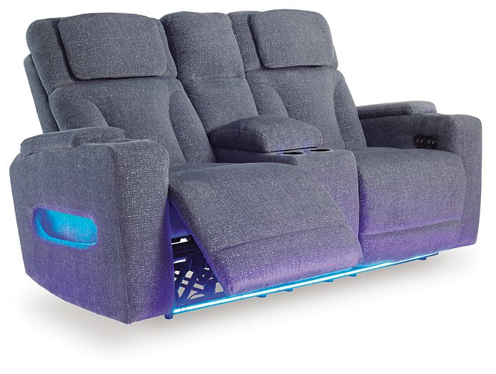 Studio Cave Power Reclining Loveseat with Console - Jay's Mattress Plus (NY)