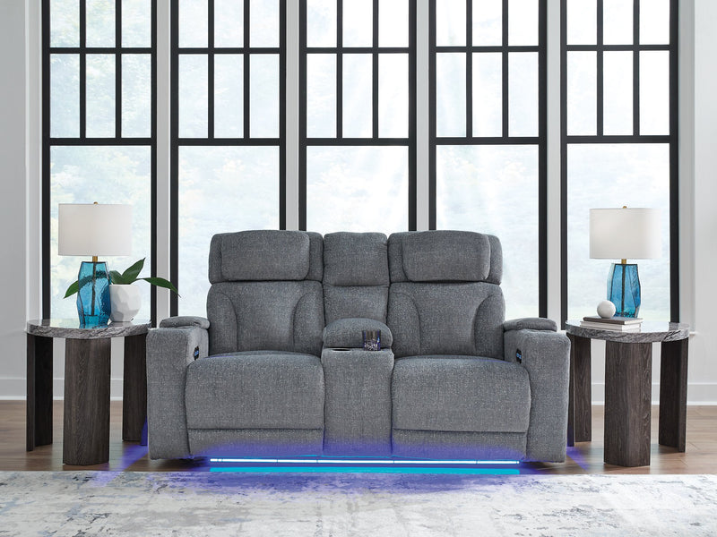 Studio Cave Power Reclining Loveseat with Console - Jay's Mattress Plus (NY)