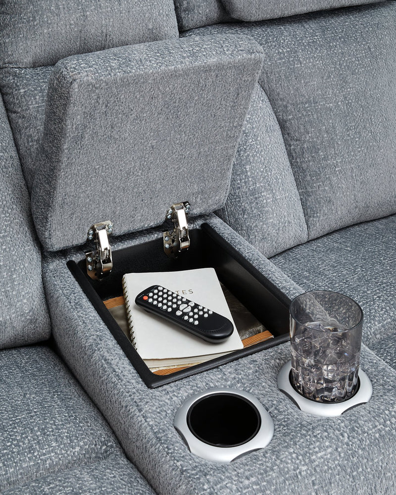 Studio Cave Power Reclining Loveseat with Console - Jay's Mattress Plus (NY)