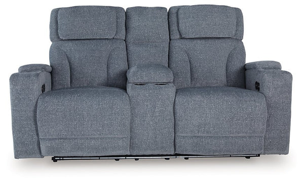 Studio Cave Power Reclining Loveseat with Console - Jay's Mattress Plus (NY)