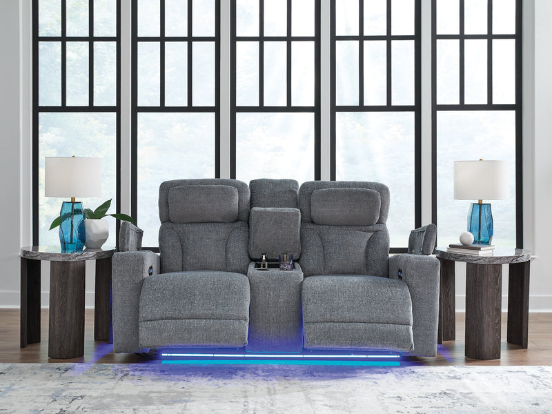 Studio Cave Power Reclining Loveseat with Console - Jay's Mattress Plus (NY)