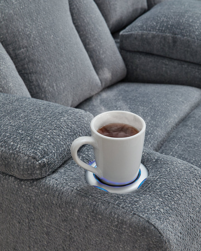 Studio Cave Power Reclining Loveseat with Console - Jay's Mattress Plus (NY)