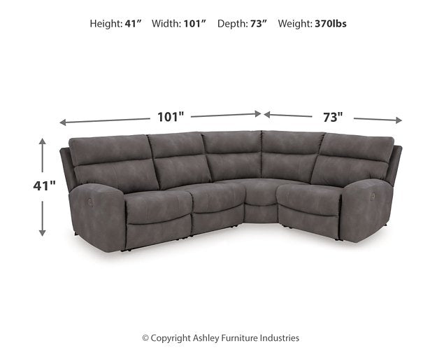 Next-Gen DuraPella Power Reclining Sectional - Jay's Mattress Plus (NY)