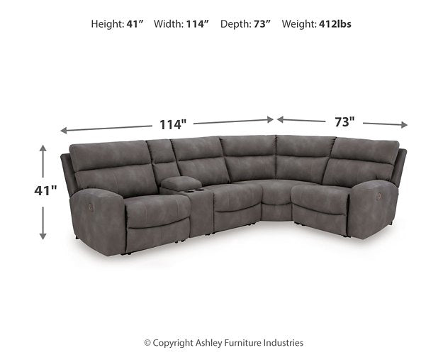 Next-Gen DuraPella Power Reclining Sectional - Jay's Mattress Plus (NY)
