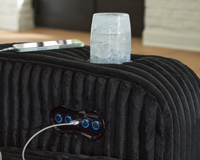 Forest Lake Power Reclining Loveseat with Console - Jay's Mattress Plus (NY)