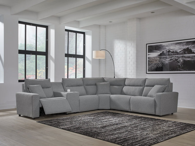 Modmax Reclining Sectional with Console - Jay's Mattress Plus (NY)
