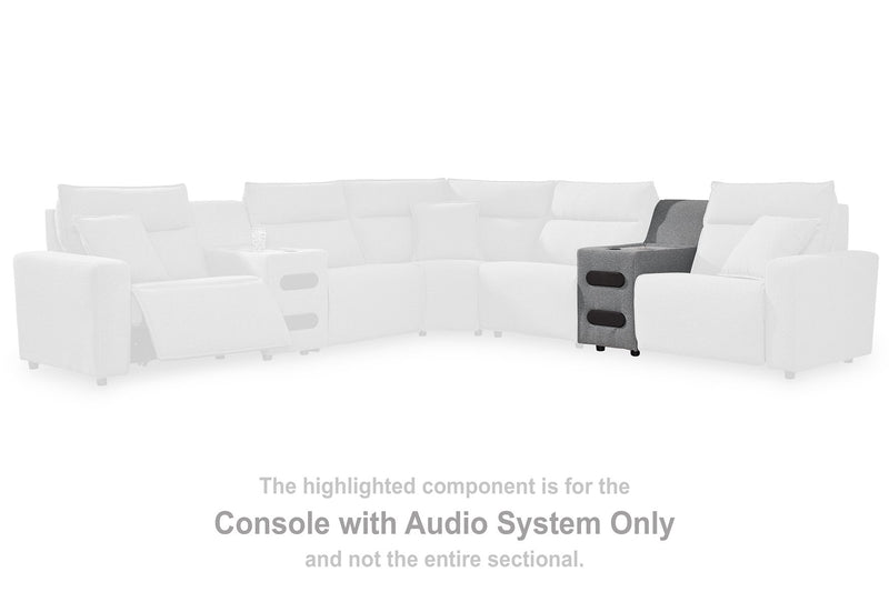 ModMax II Reclining Sectional with Chaise and Audio Console - Jay's Mattress Plus (NY)