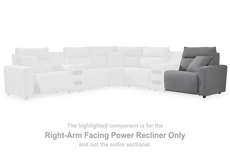 ModMax II Reclining Sectional with Chaise and Audio Console - Jay's Mattress Plus (NY)