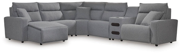 ModMax II Reclining Sectional with Chaise and Audio Console - Jay's Mattress Plus (NY)