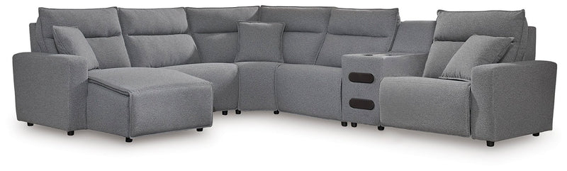 ModMax II Reclining Sectional with Chaise and Audio Console - Jay's Mattress Plus (NY)