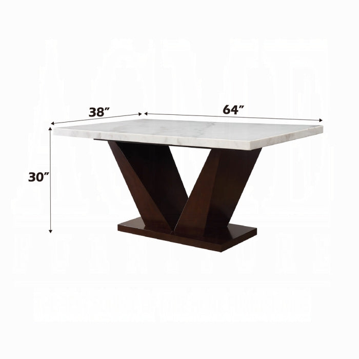 Forbes Dining Table With Marble Top - Jay's Mattress Plus (NY)