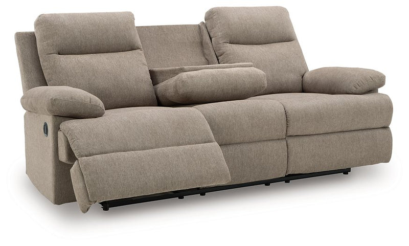 Side-Swipe Reclining Sofa with Drop Down Table - Jay's Mattress Plus (NY)