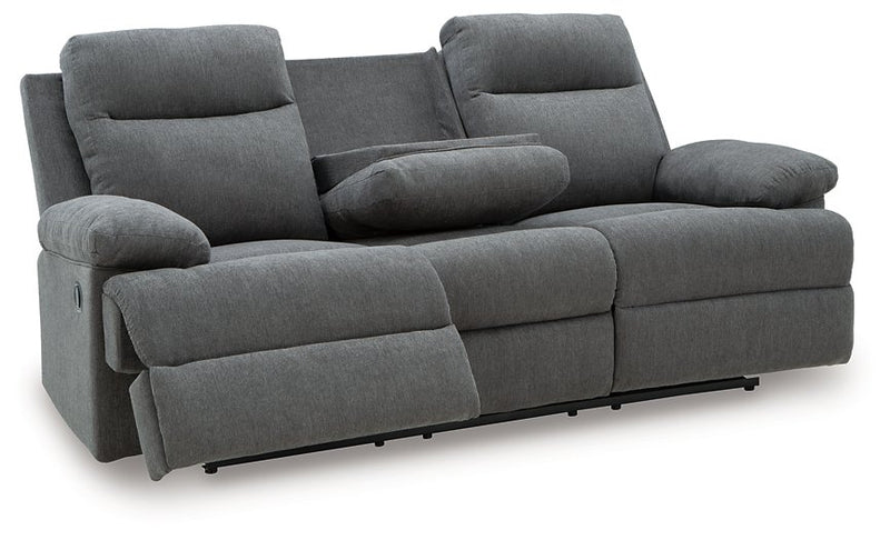 Side-Swipe Reclining Sofa with Drop Down Table - Jay's Mattress Plus (NY)