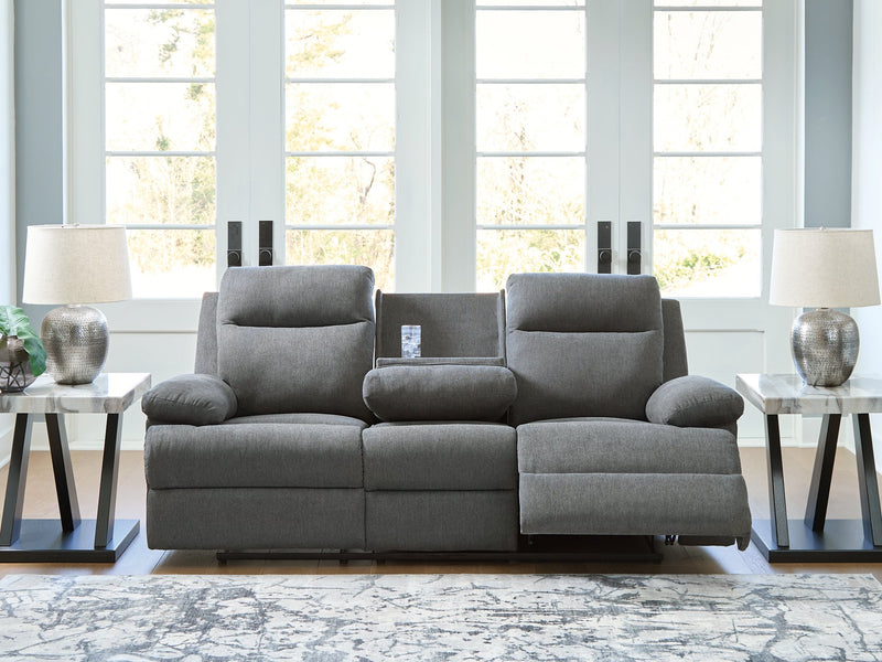 Side-Swipe Reclining Sofa with Drop Down Table - Jay's Mattress Plus (NY)