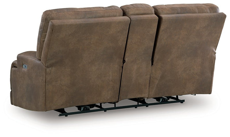 Beckley Place Power Reclining Loveseat with Console - Jay's Mattress Plus (NY)