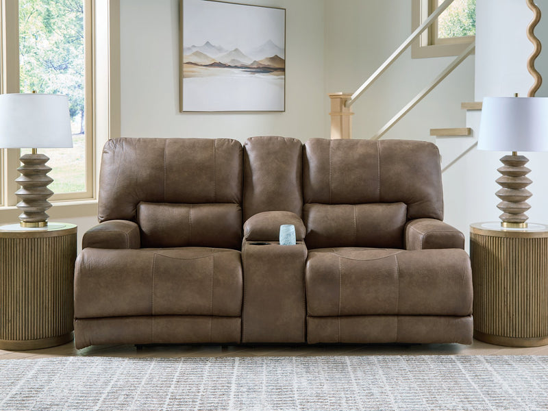 Beckley Place Power Reclining Loveseat with Console - Jay's Mattress Plus (NY)
