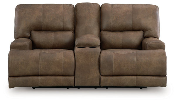 Beckley Place Power Reclining Loveseat with Console - Jay's Mattress Plus (NY)