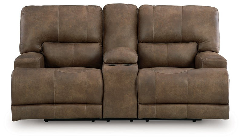Beckley Place Power Reclining Loveseat with Console - Jay's Mattress Plus (NY)