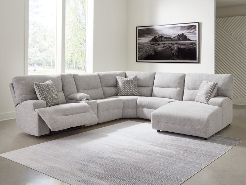 Acklen Place Power Reclining Sectional with Chaise - Jay's Mattress Plus (NY)