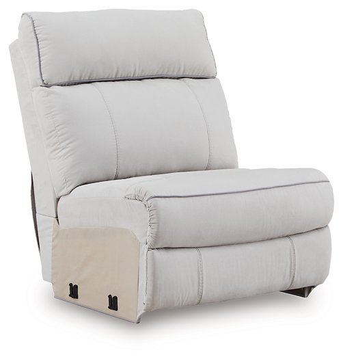 Social Pointe Reclining Sectional with Storage Console - Jay's Mattress Plus (NY)