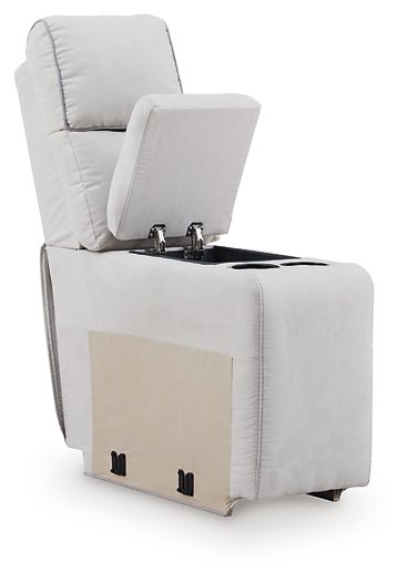 Social Pointe Reclining Sectional with Storage Console - Jay's Mattress Plus (NY)