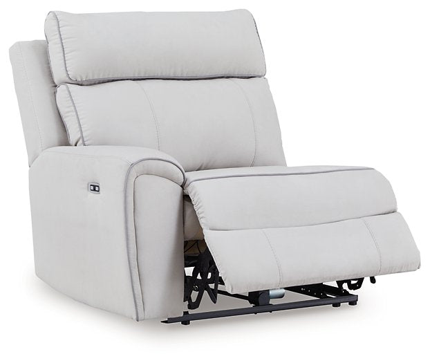 Social Pointe Reclining Sectional with Storage Console - Jay's Mattress Plus (NY)