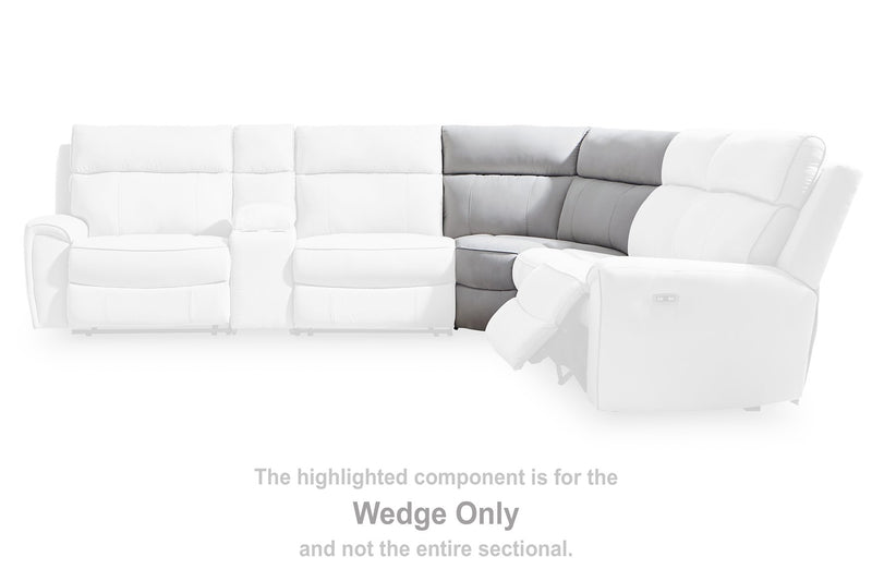 Social Pointe Reclining Sectional with Storage Console - Jay's Mattress Plus (NY)