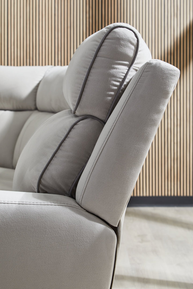 Social Pointe Reclining Sectional with Storage Console - Jay's Mattress Plus (NY)