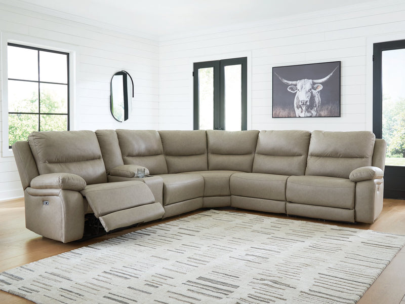 Narwhal Place Reclining Sectional with Storage Console - Jay's Mattress Plus (NY)