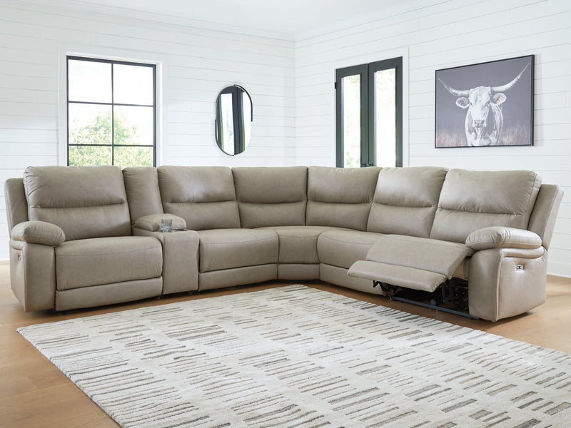 Narwhal Place Reclining Sectional with Storage Console - Jay's Mattress Plus (NY)