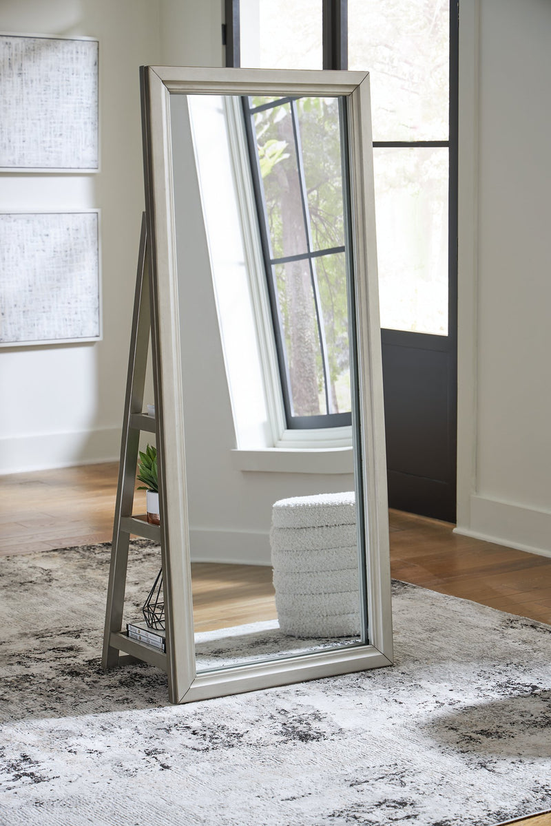 Evesen Floor Standing Mirror/Storage - Jay's Mattress Plus (NY)