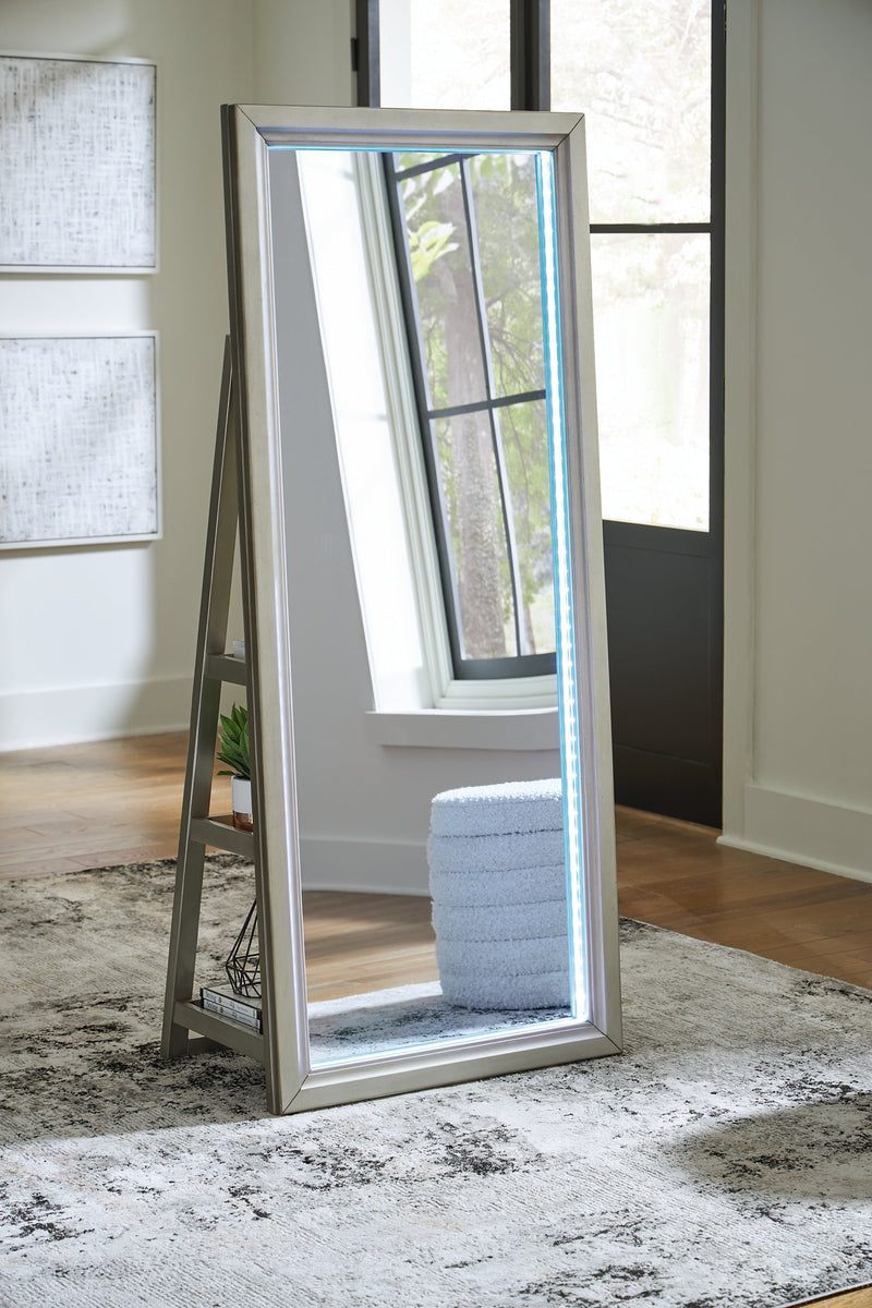 Evesen Floor Standing Mirror/Storage - Jay's Mattress Plus (NY)
