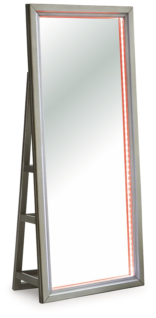 Evesen Floor Standing Mirror/Storage - Jay's Mattress Plus (NY)