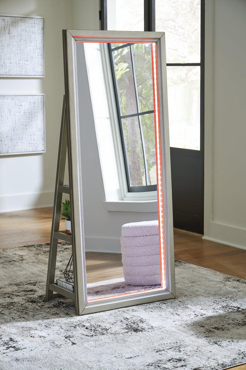 Evesen Floor Standing Mirror/Storage - Jay's Mattress Plus (NY)