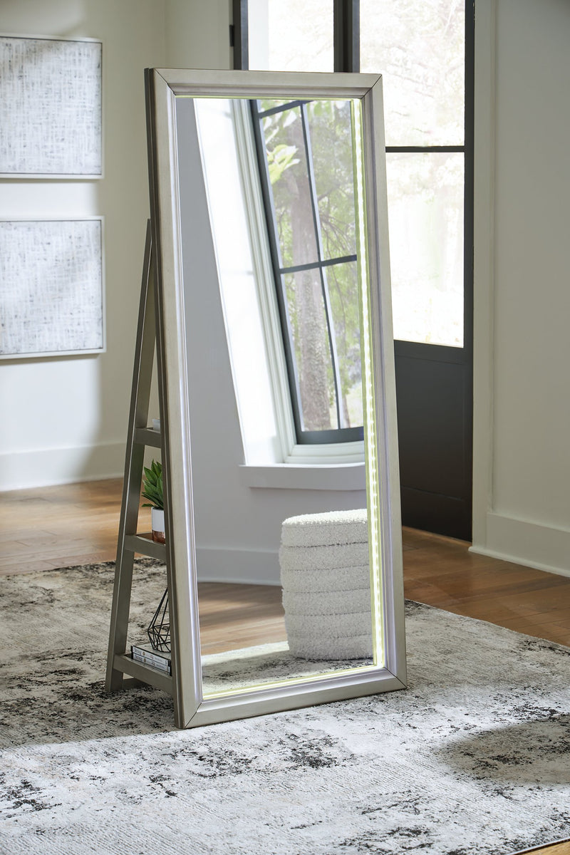 Evesen Floor Standing Mirror/Storage - Jay's Mattress Plus (NY)