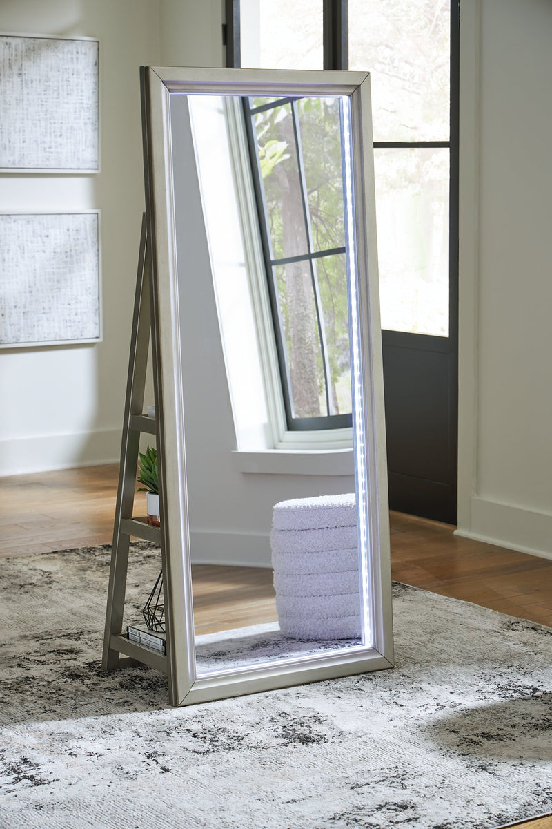 Evesen Floor Standing Mirror/Storage - Jay's Mattress Plus (NY)