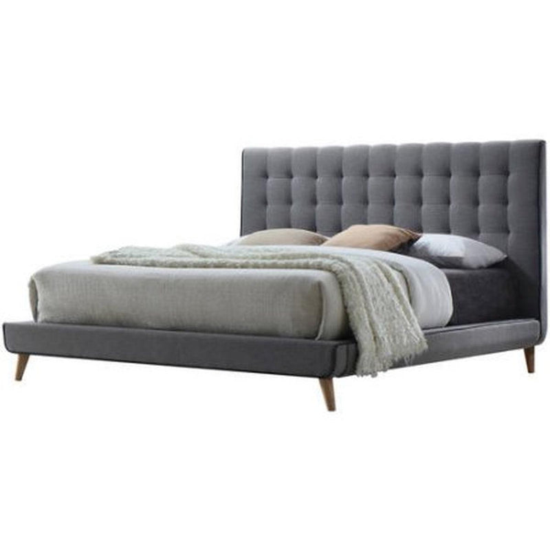Acme Valda Queen Upholstered Bed in Gray 24520Q - Jay's Mattress Plus (NY)