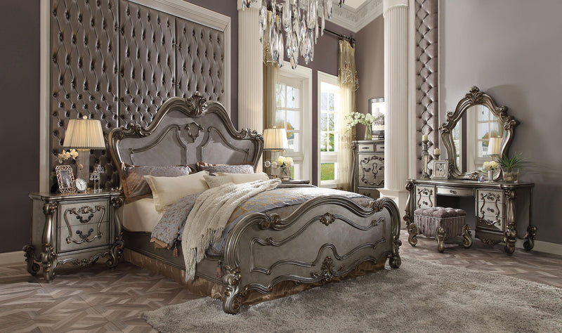 Versailles Antique Platinum Queen Bed - Jay's Mattress Plus (NY)
